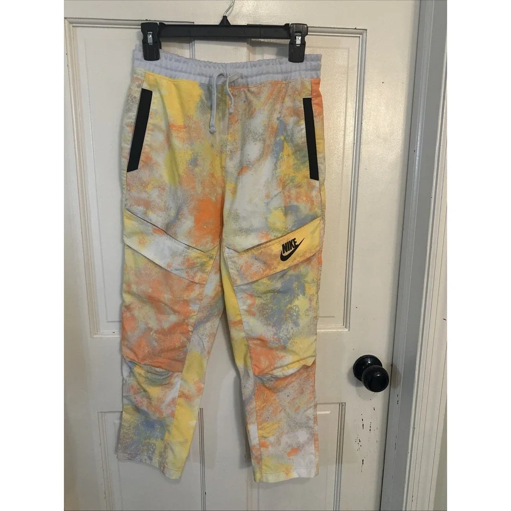 NIKE kids Sportswear‎ Pants Jogger parachute cargo Tie-dye DA0831-085 Size Large